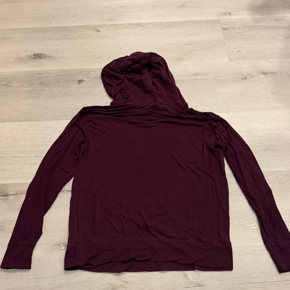 PINK Victoria's Secret Burgundy Hoodie - Picture 3 of 3